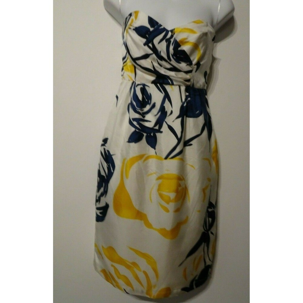 Yumi Kim Women's Strapless Empire Silk Multi Color Strapless Dress Sz S NWT 200